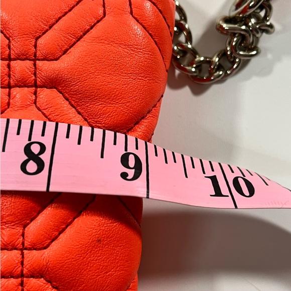 Kate Spade Quilted Cow Leather Coral Crossbody Bag - Picture 6 of 9